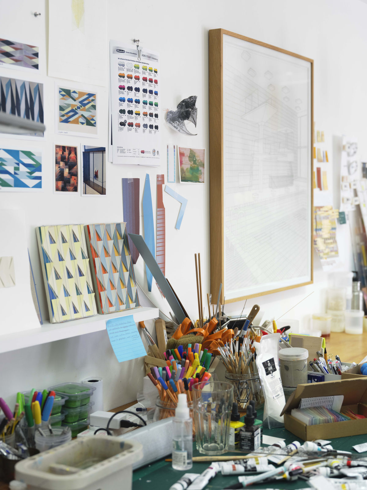 Lucy Williams' studio, London 2025. Photography by Ben Westoby/Fine Art Documentation.