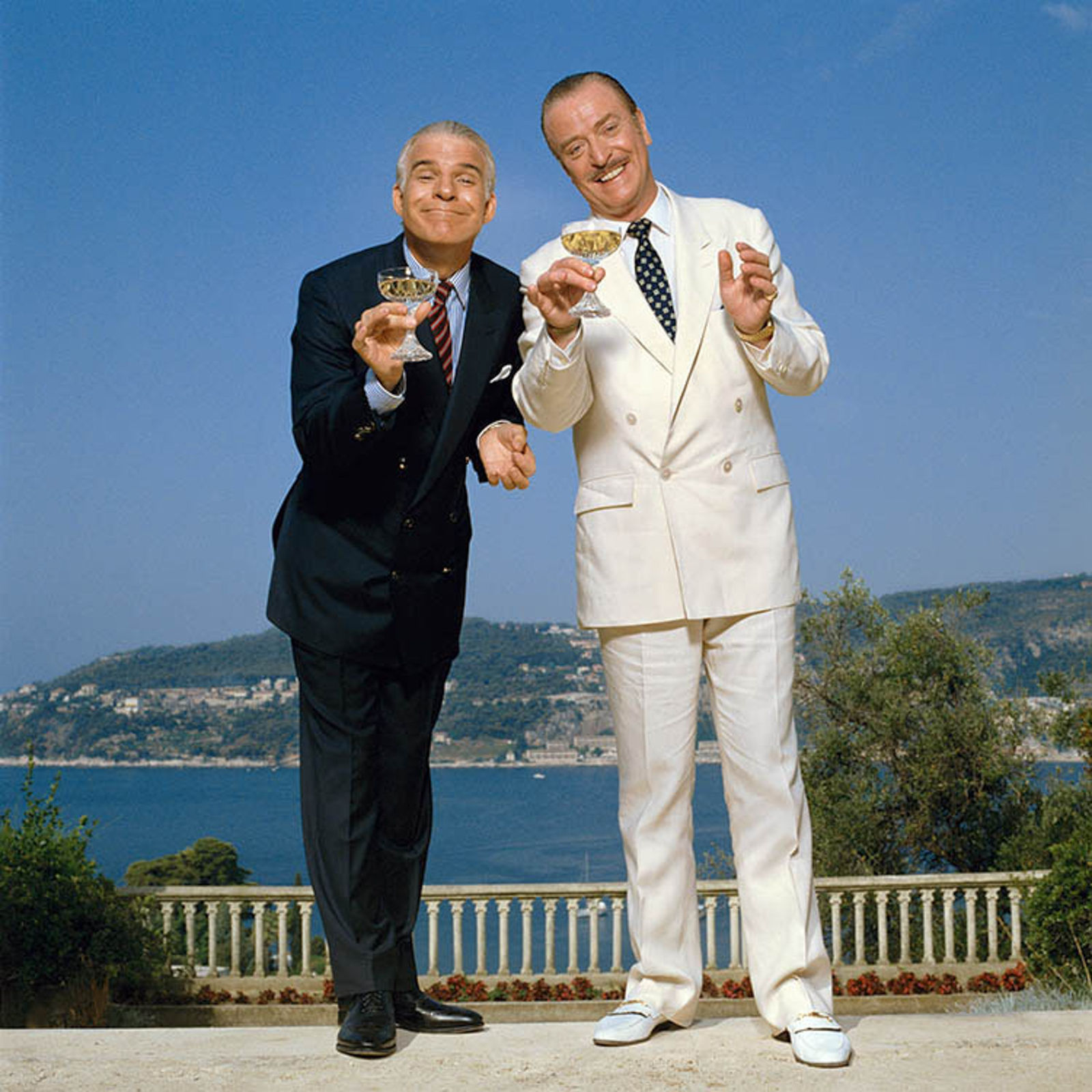 Terry O'Neill, Michael Caine & Steve Martin, Cote d'Azure, 1988