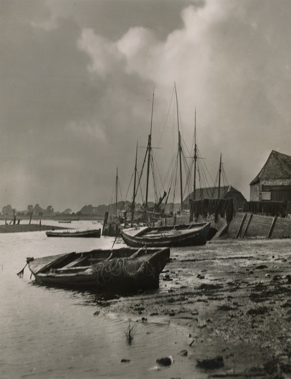 Bosham Gallery Archive, Bosham's Fishing Fleet, Bosham, Sussex, England , 1914