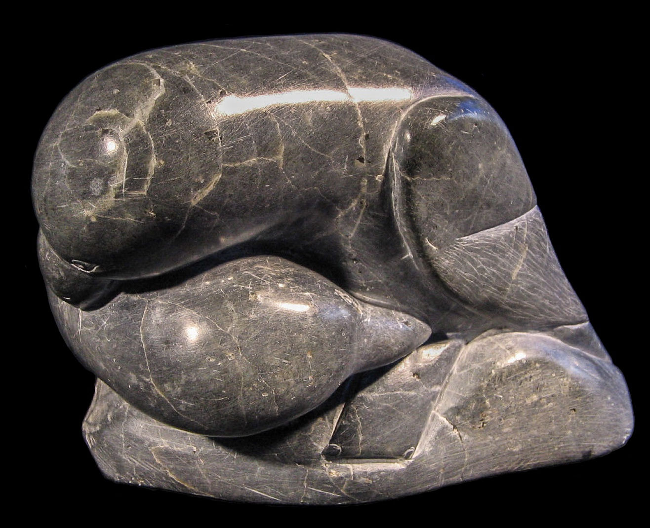 Birds by Inuit Artist Isapik Smith (1931-1970), c. 1968