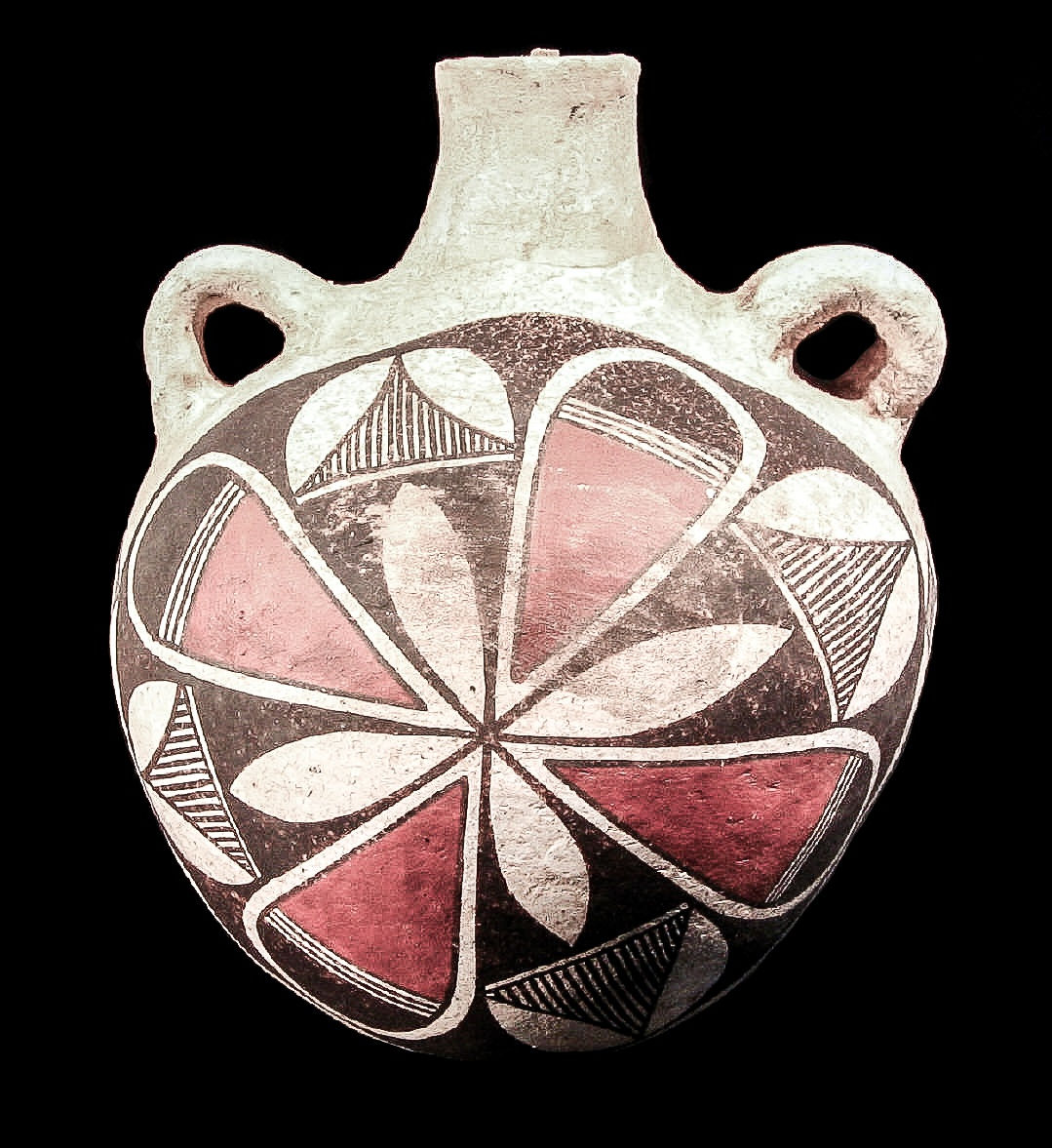 Acoma Pottery Canteen, c. 1920