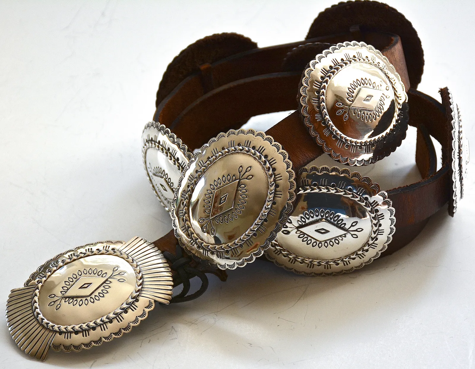 Bruce Morgan, Navajo Concho Belt by Bruce Morgan, c. 1980s