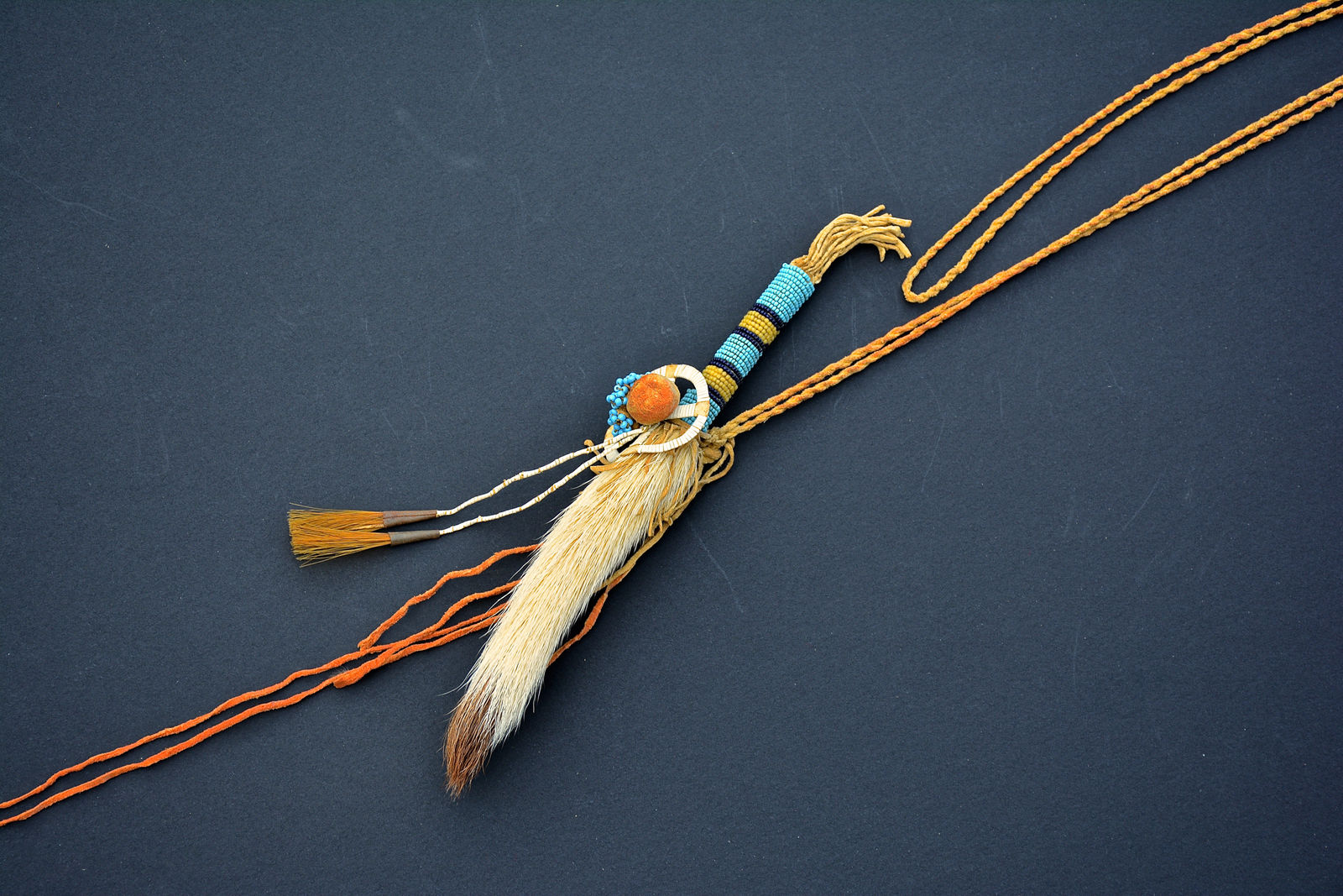 Crow Warrior Deer Tail Amulet, c. 1870s