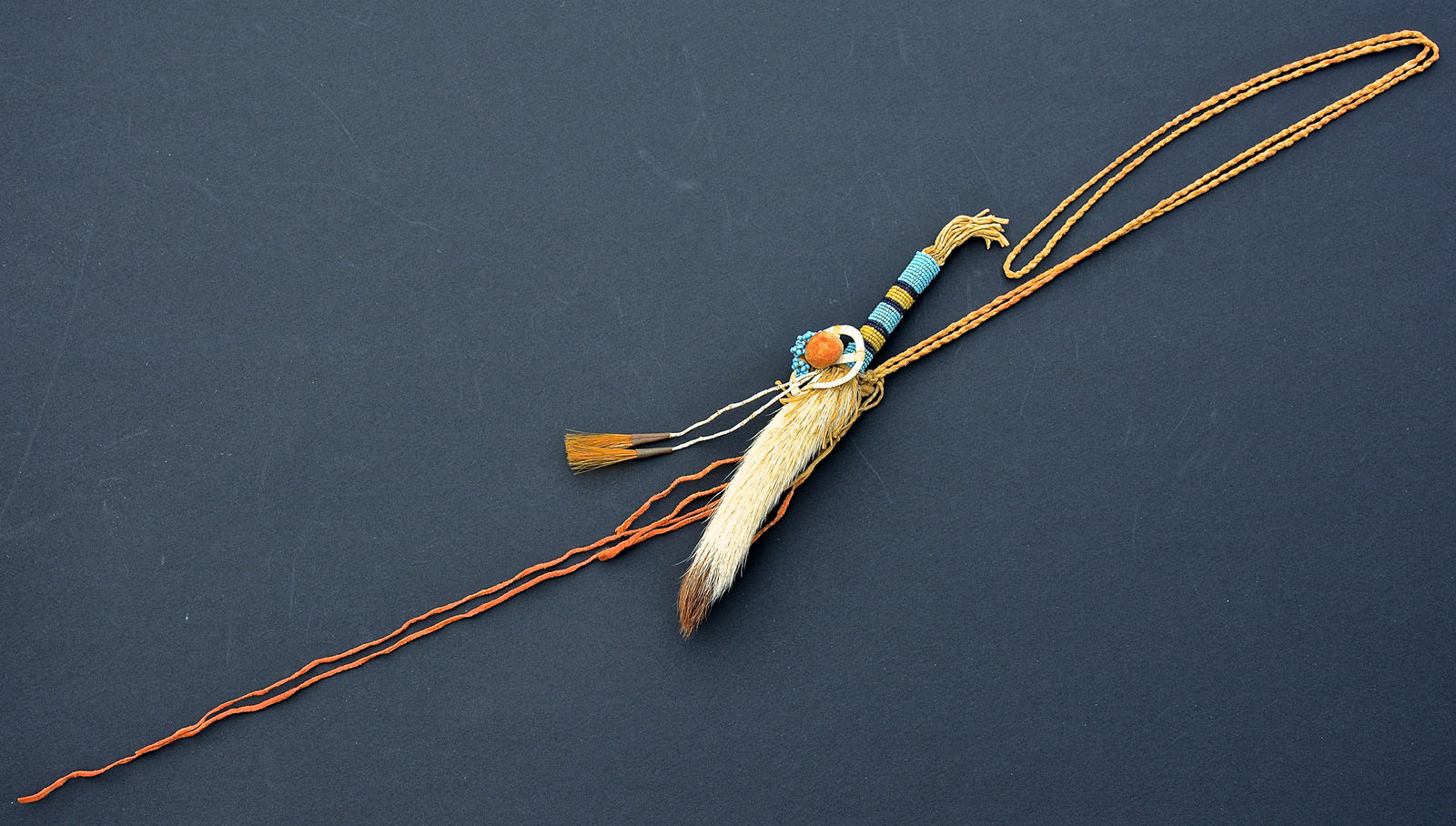 Crow Warrior Deer Tail Amulet, c. 1870s