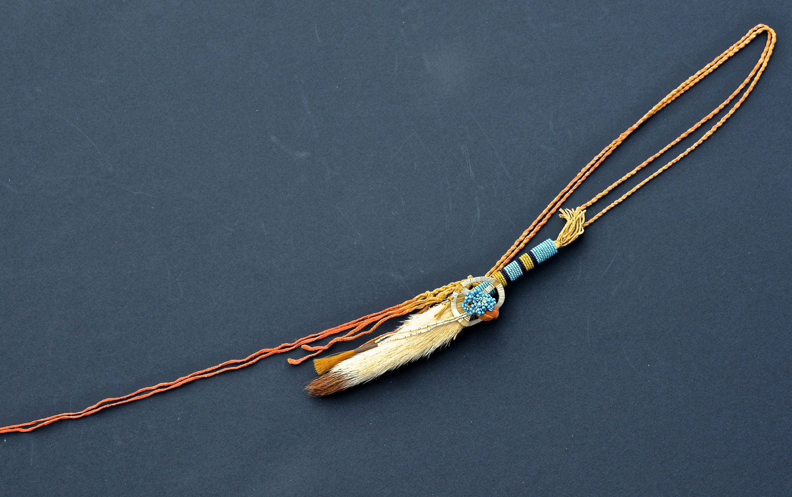 Crow Warrior Deer Tail Amulet, c. 1870s