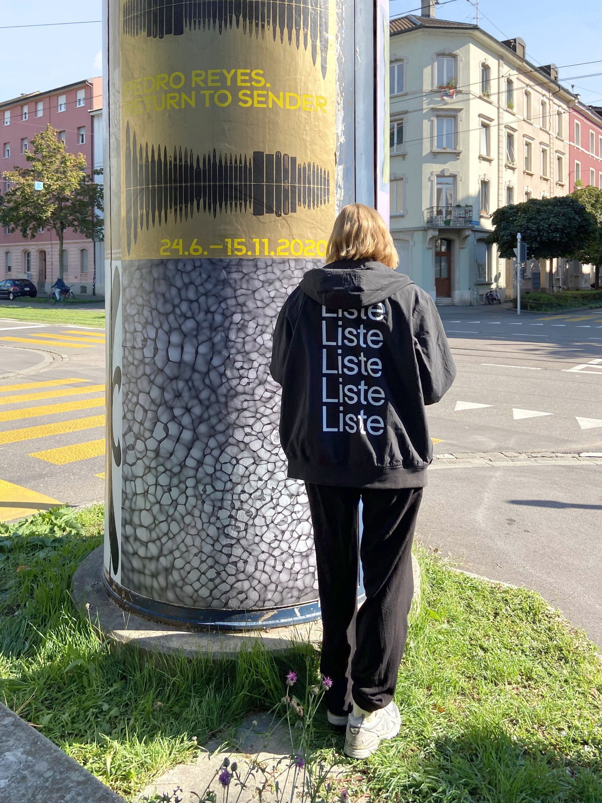 City view of the poster project 'Rewriting Our Imaginations&lsquo;, Liste Showtime 2020, Feng Chen, Between 20hz-30hz (05), 2019, Courtesy Capsule,...