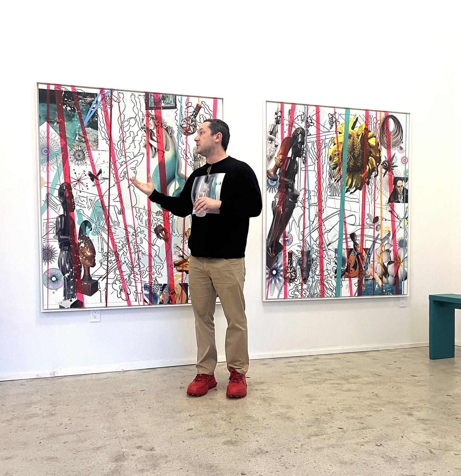 From the Aegean with Love ( artworks at artist studio) , 2023