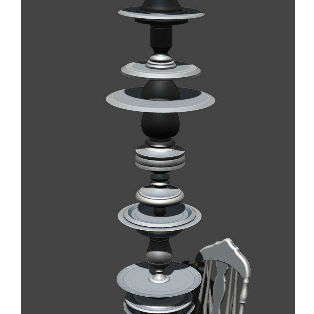 The Hopeful Forest, ( cast aluminum prototype drawings, detail), 2024