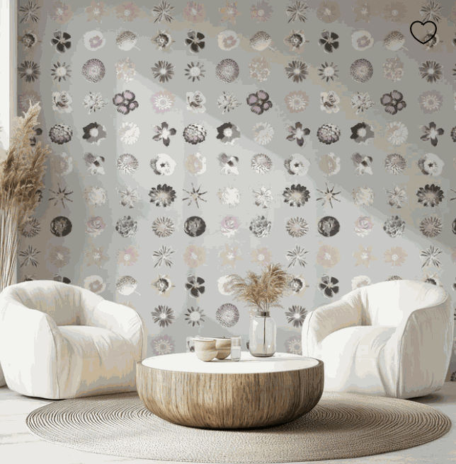 Carlos Betancourt, BETANCOURT Wallpaper and Murals series for CASAMONTE, Flowers and Flowers series, 2025