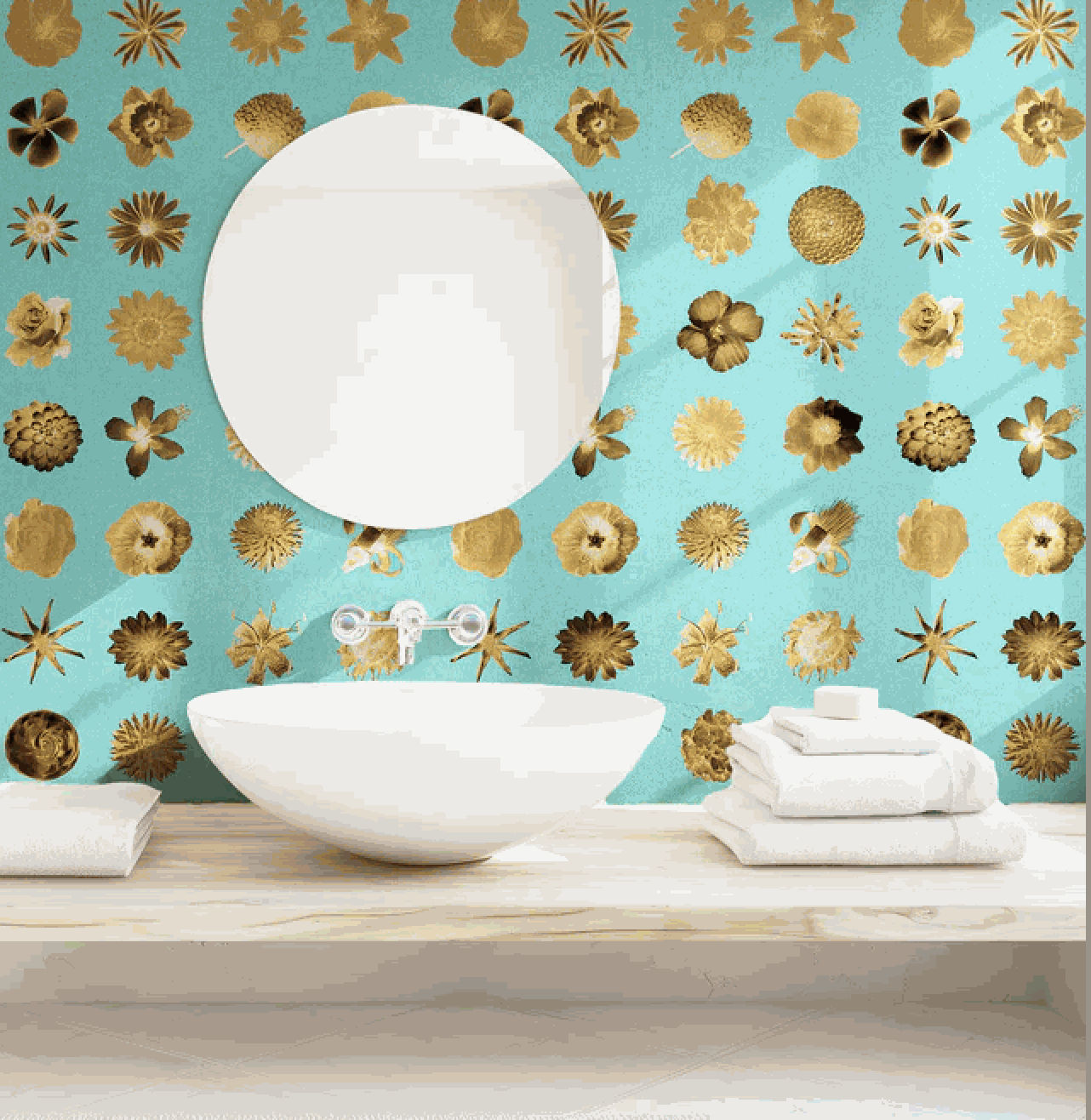 Carlos Betancourt, BETANCOURT Wallpaper and Murals series for CASAMONTE, Flowers and Flowers series, 2025