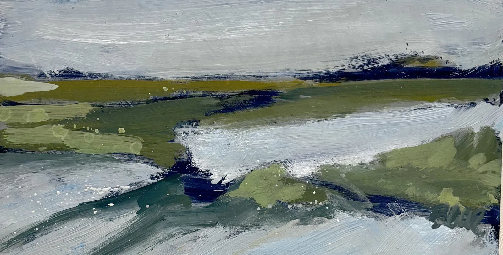 Mary Blue, Tide Crests the salt marsh at Wells-next-the-Sea, 2026
