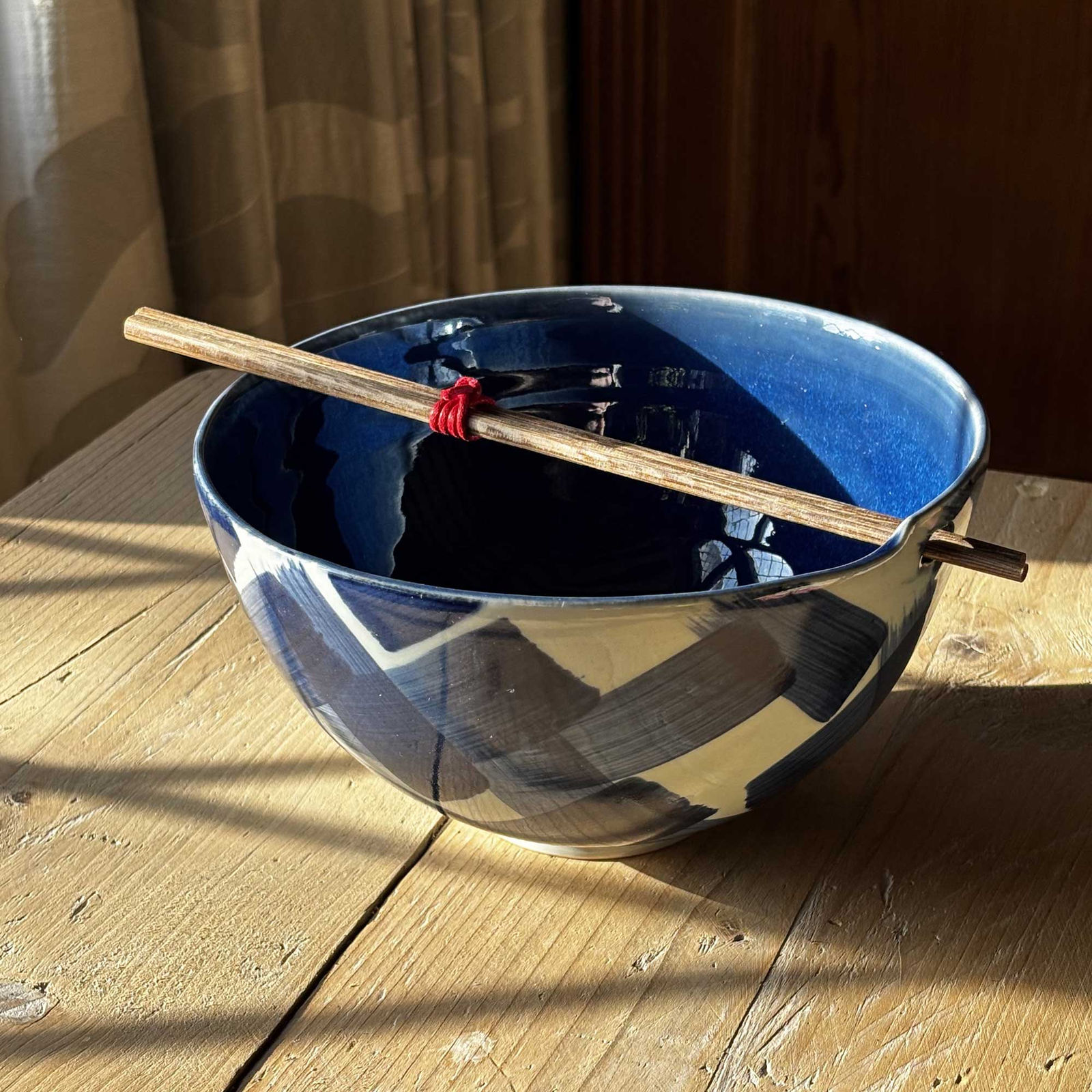 Cecilia Willis, Pair of Noodle Bowls with Crossed Brush Mark decoration, 2026