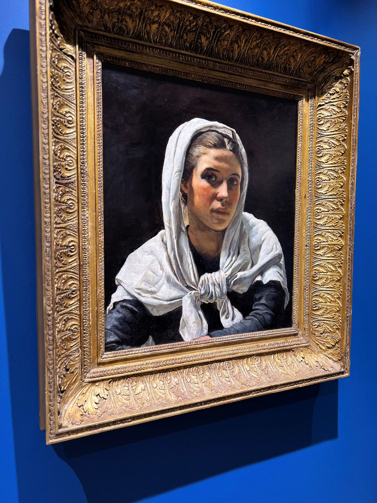 Frank Bramley, Femme avec châle, 1881-82