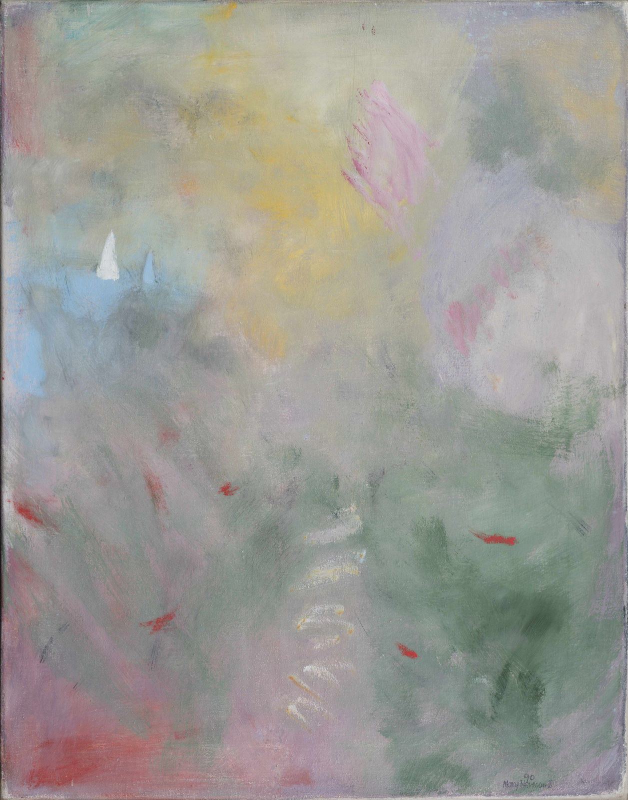 Mary Newcomb, Garden above the Sea, Le Lavandou, 1990