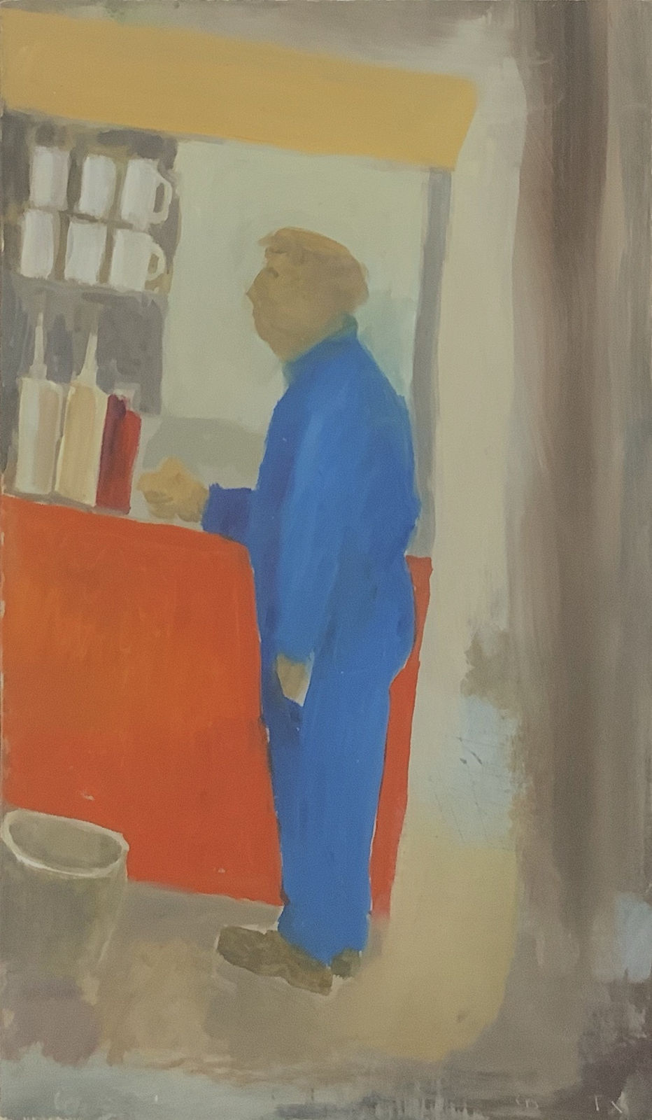 Tessa Newcomb, Waiting for the Bacon Roll, 2019