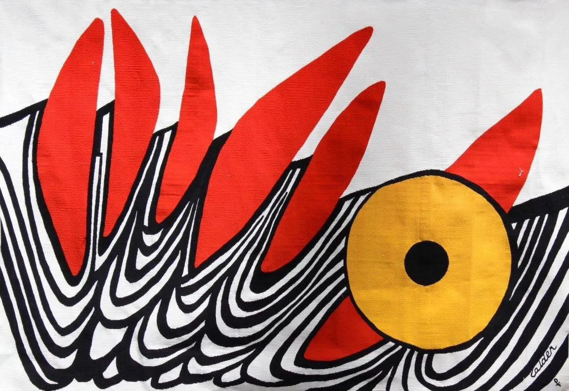 Alexander Calder, 6 Dents Rouge, 1975