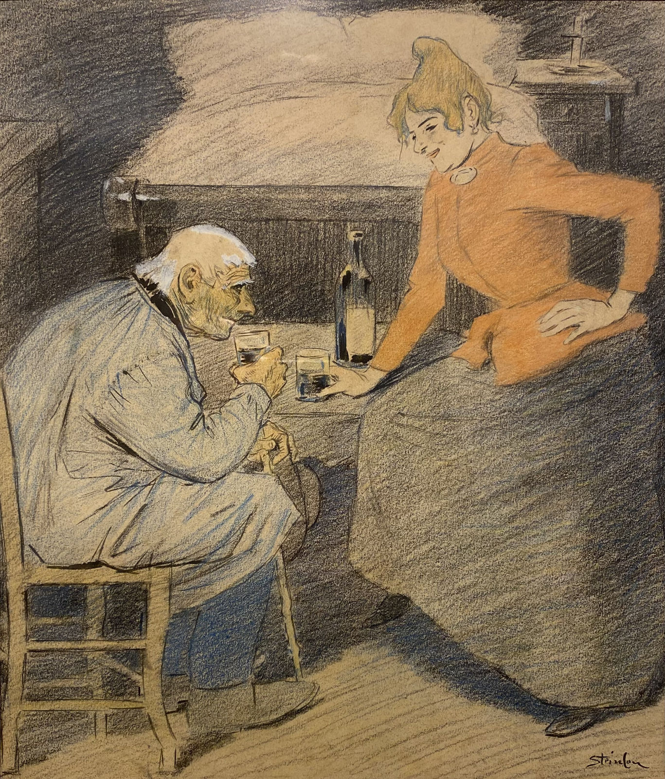 Théophile-Alexandre STEINLEN, Un Petit Remontant
