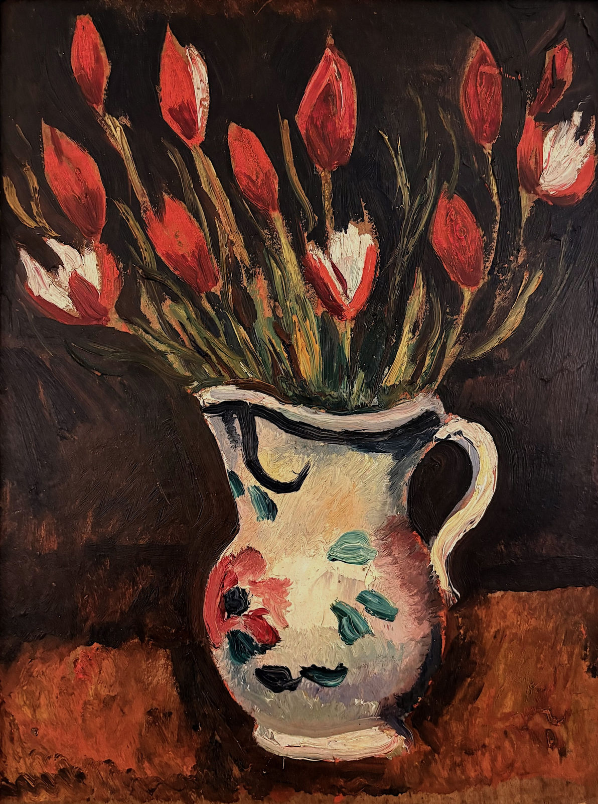 Christopher WOOD, Flowers in a Decorated Jug, 1925