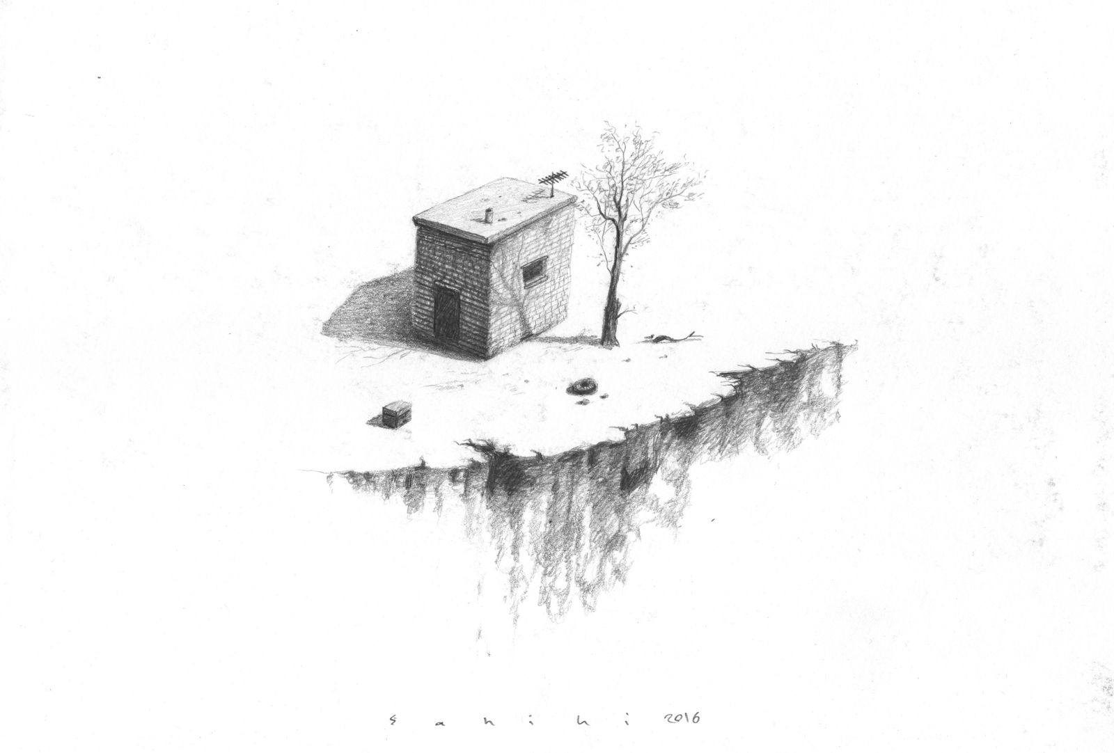 Hamed Sahihi, Untitled, Pencil on Paper, 32x45cm