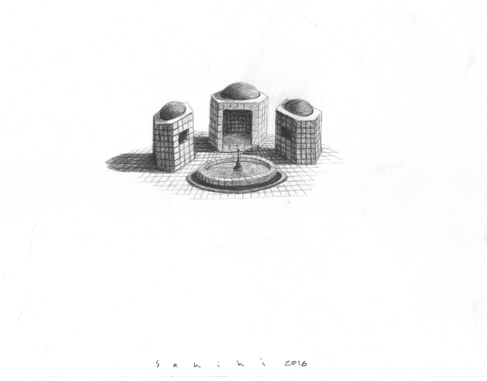 Hamed Sahihi, Untitled, Pencil on Paper, 32x45cm