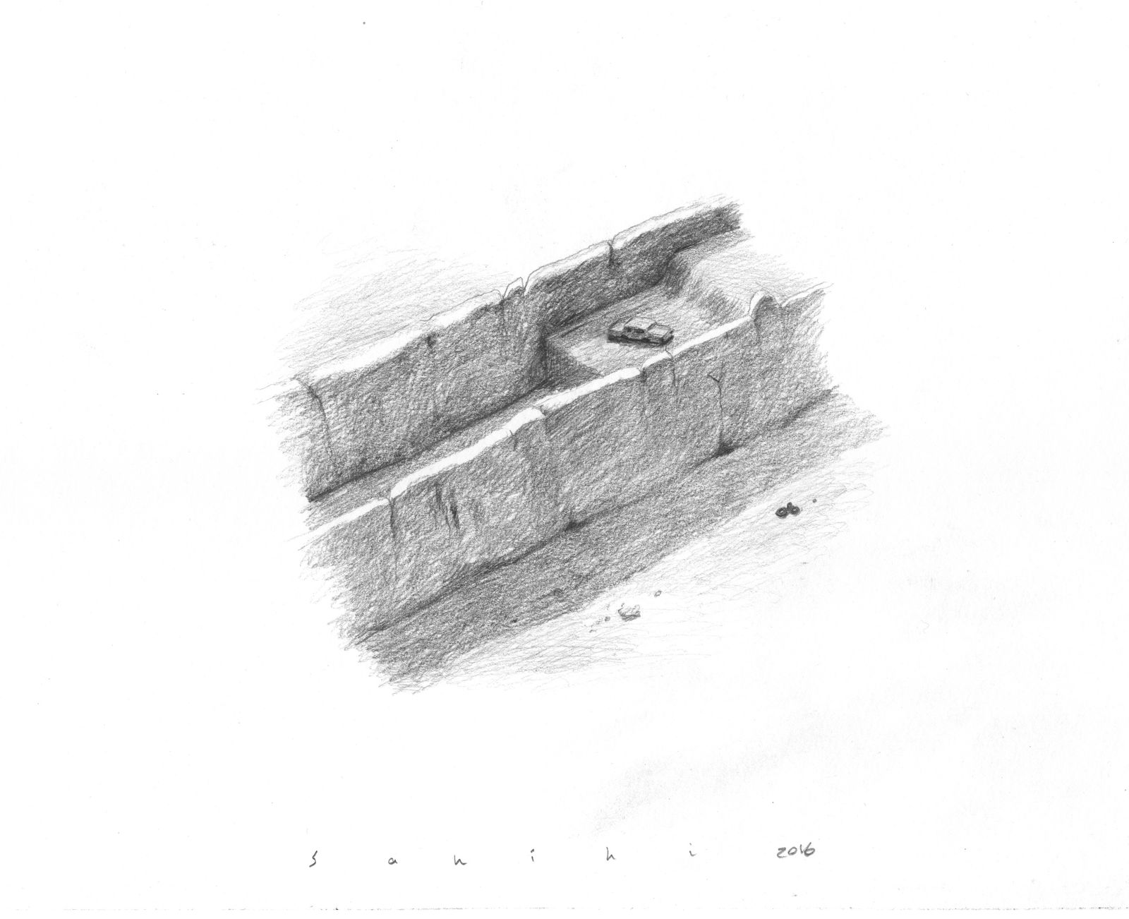 Hamed Sahihi, Untitled, Pencil on Paper, 32x45cm