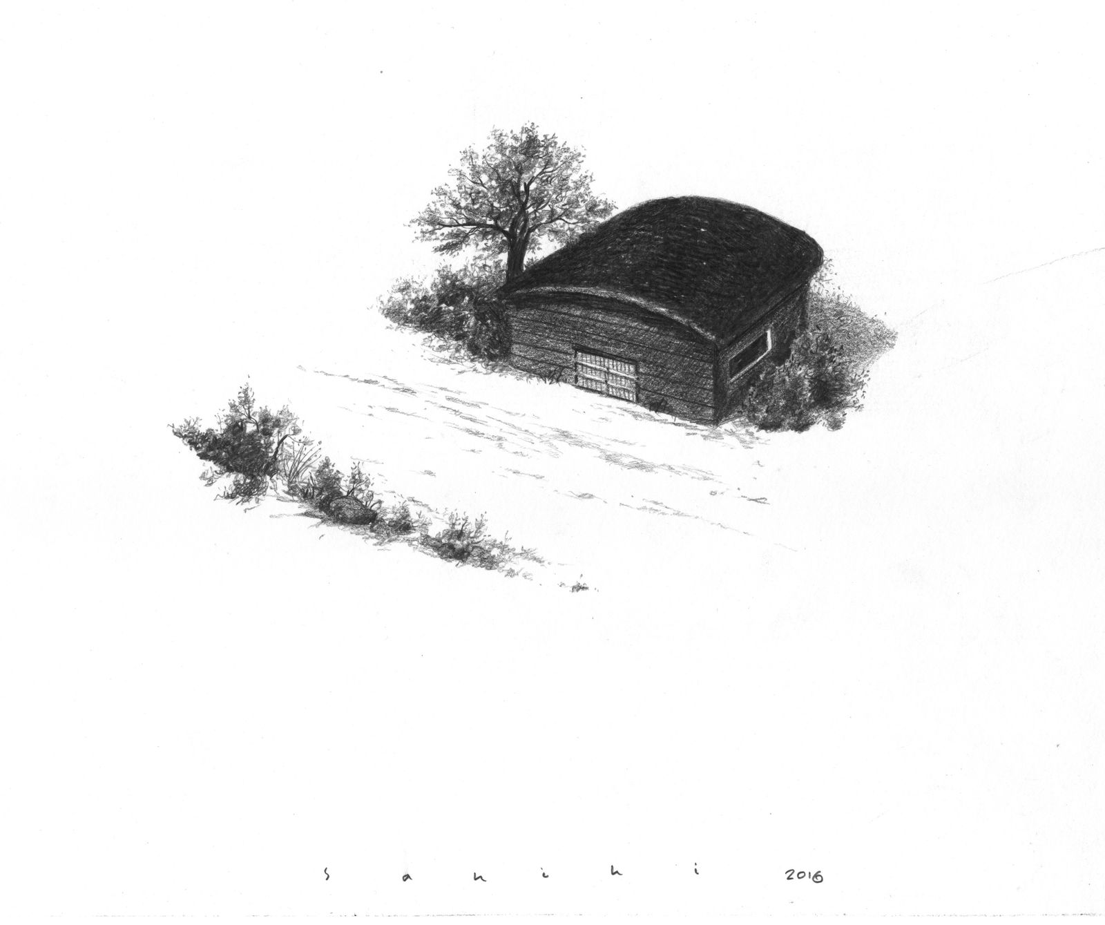 Hamed Sahihi, Untitled, Pencil on Paper, 32x45cm