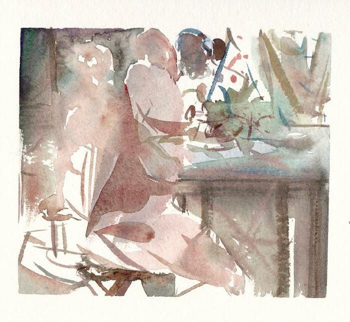 Taha Heidari Watercolor on Paper, 2020