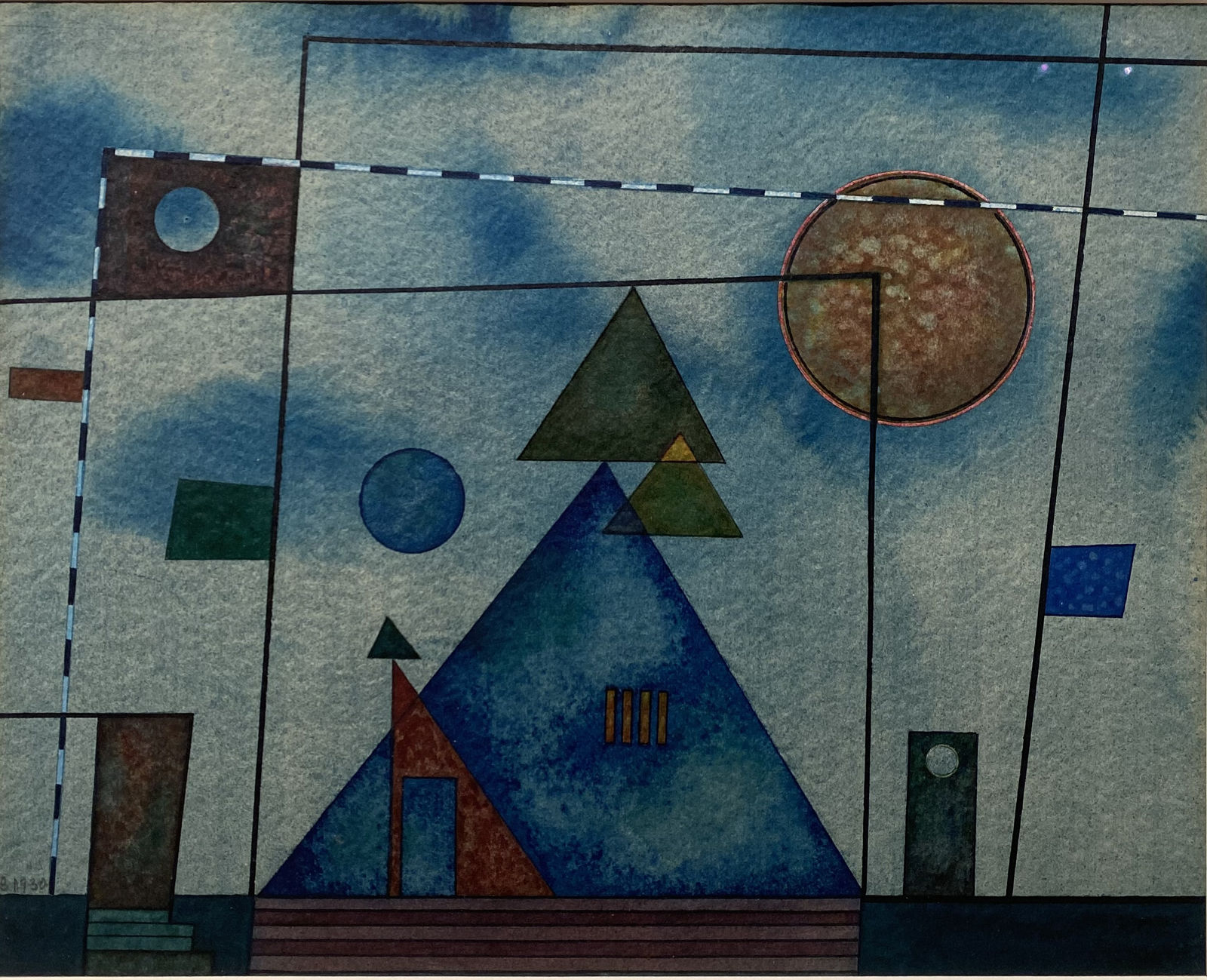 Hannes Beckmann, Bauhaus Composition, 1930