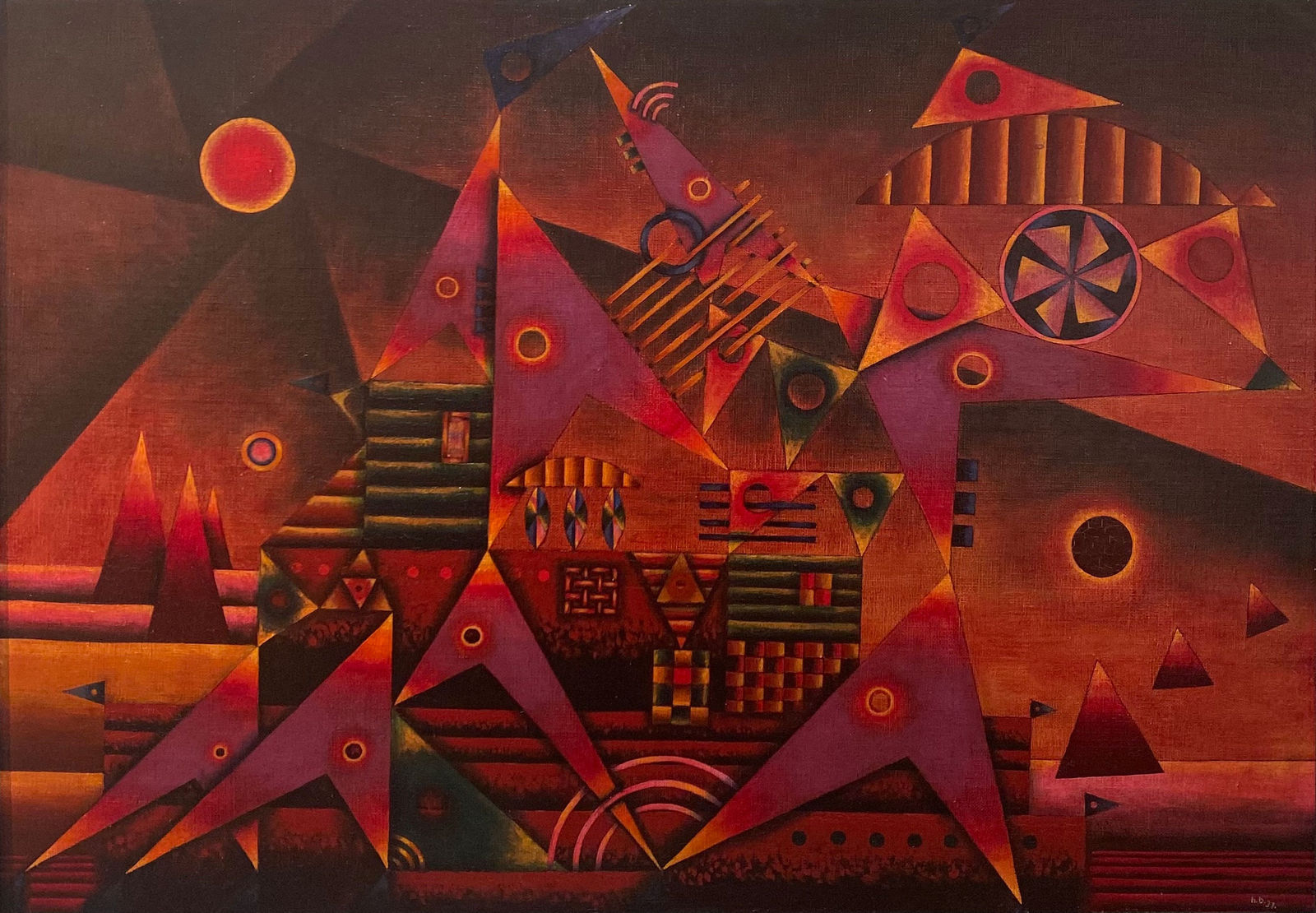 Hannes Beckmann, Utopia, Atom Factory, 1937
