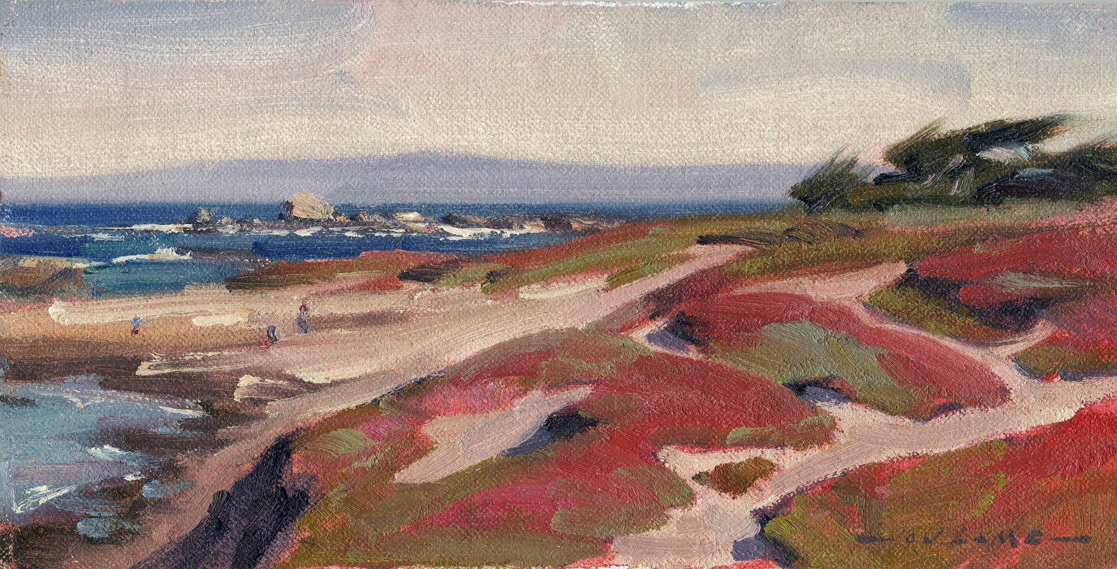 Jim Lamb, Ice Plant on Asilomar Beach, 2019