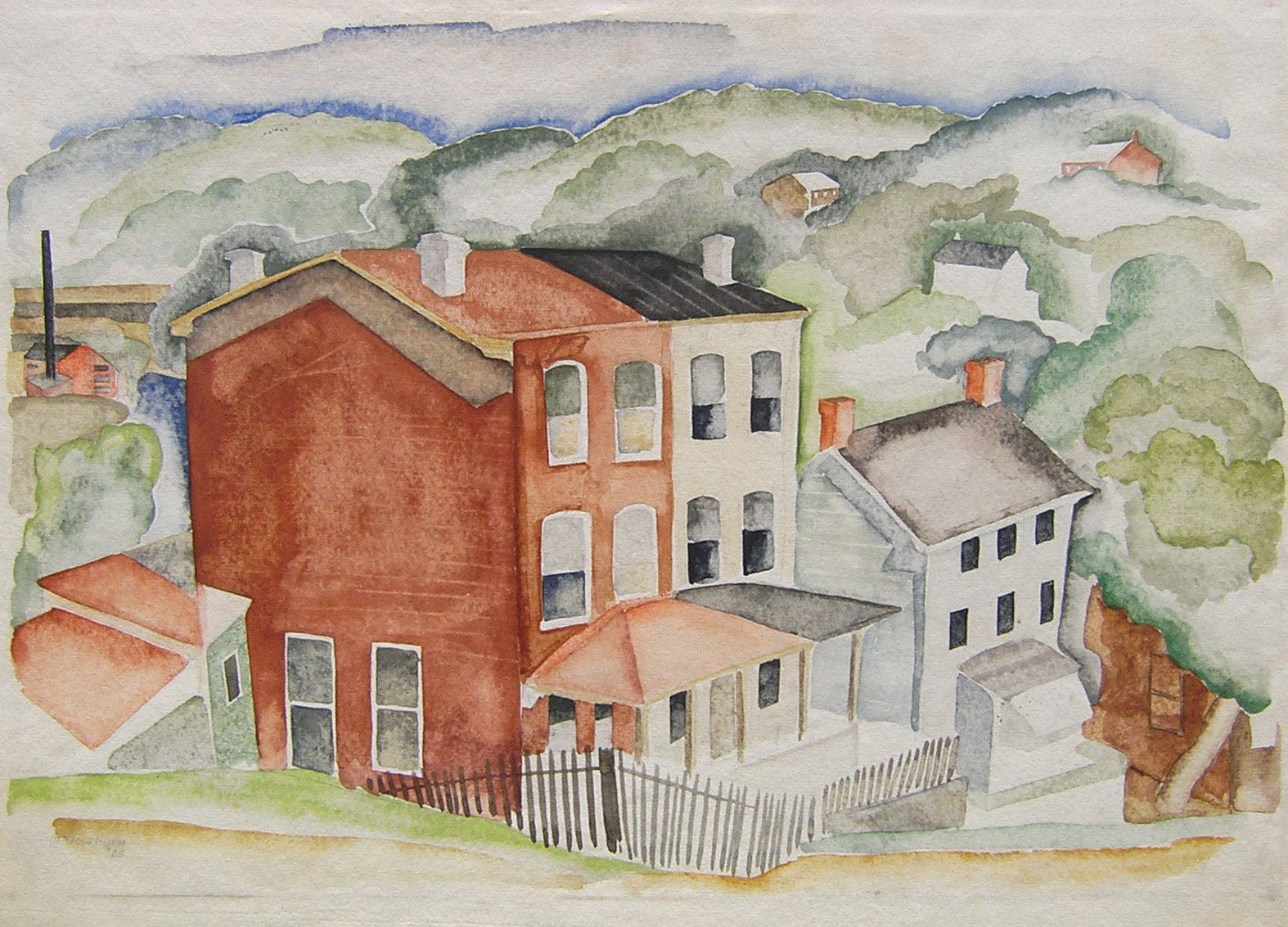 Morris Blackburn, Manayunk Houses, 1935