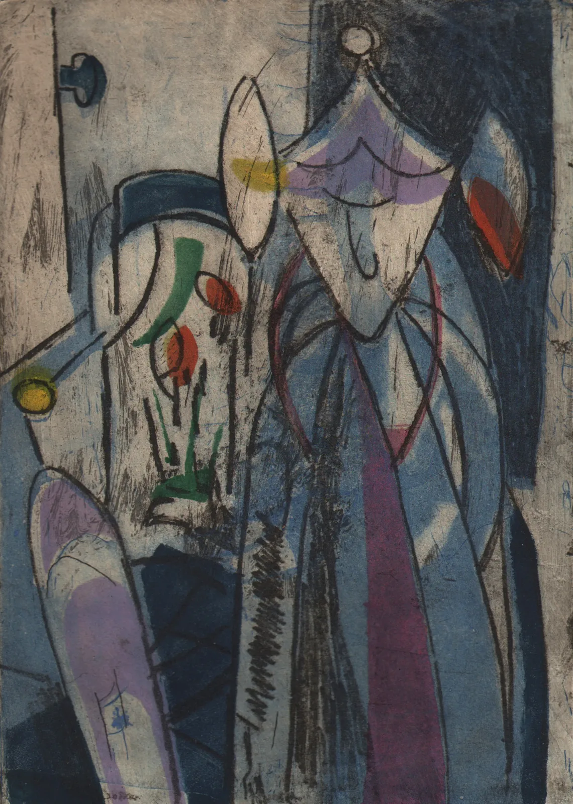 Shirley Witebsky, Clown, c. 1950s