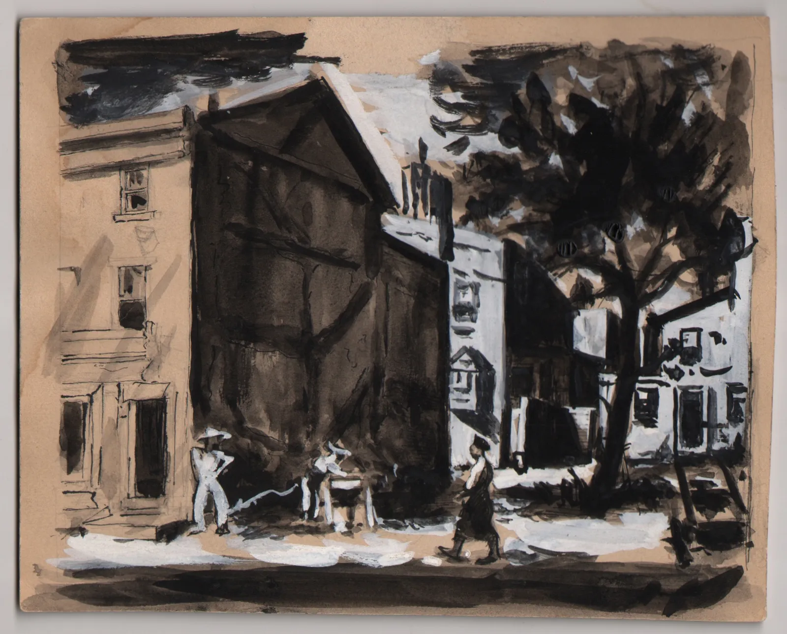 Dox Thrash, Vacant Lot, Street Scene, c. 1940