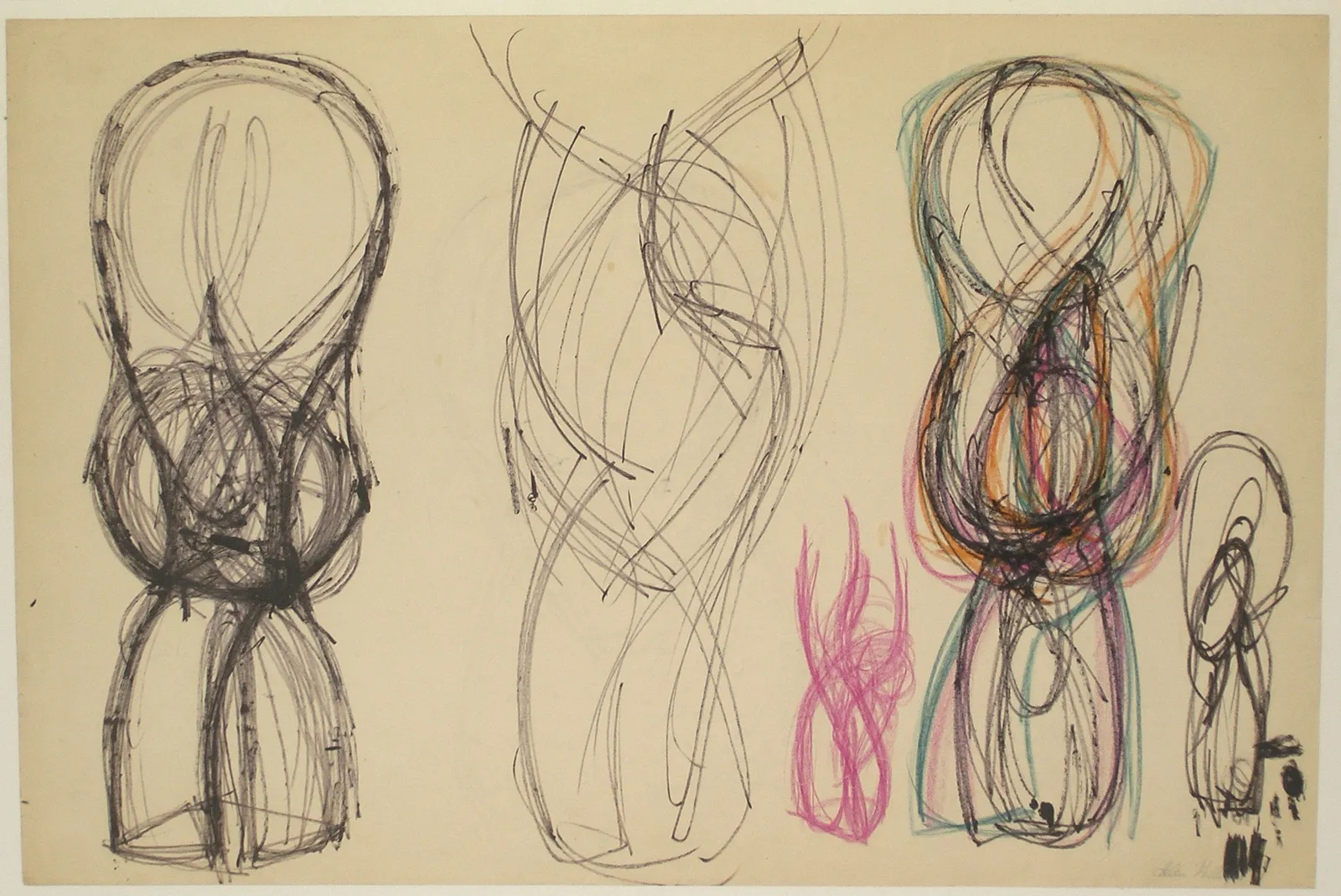 Helen Phillips, Untitled (3 Figures), c. 1955