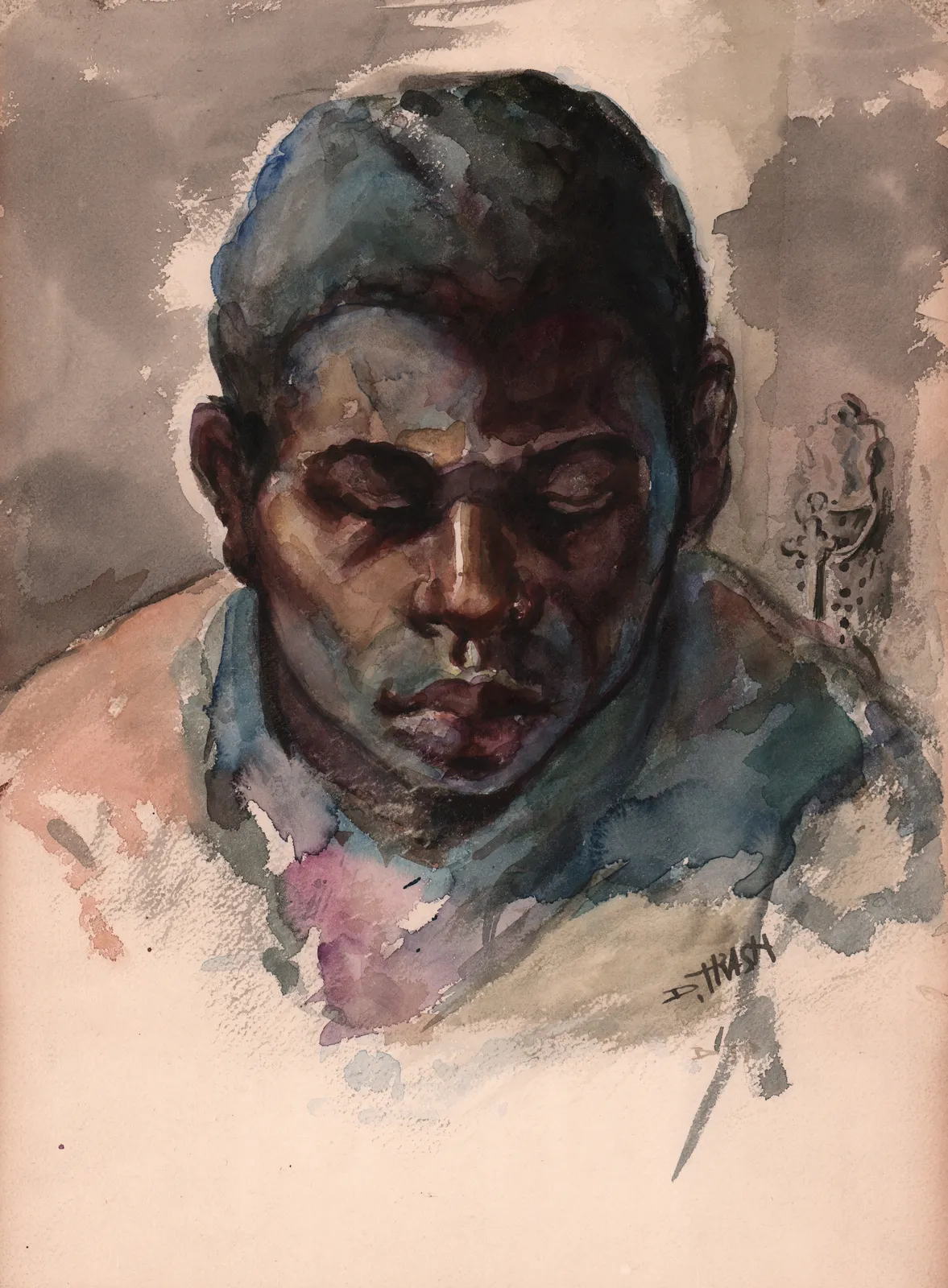 Dox Thrash, Portrait of a Young Man (Devotion), c. 1940