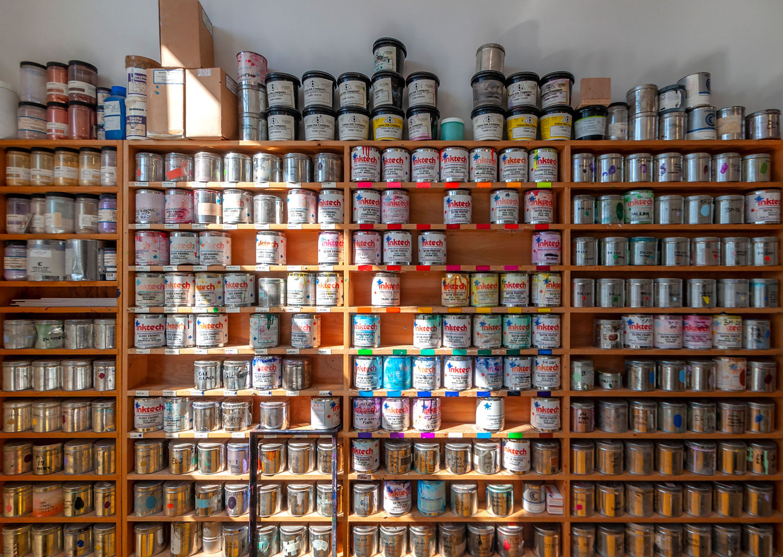 Durham Press Ink Cans