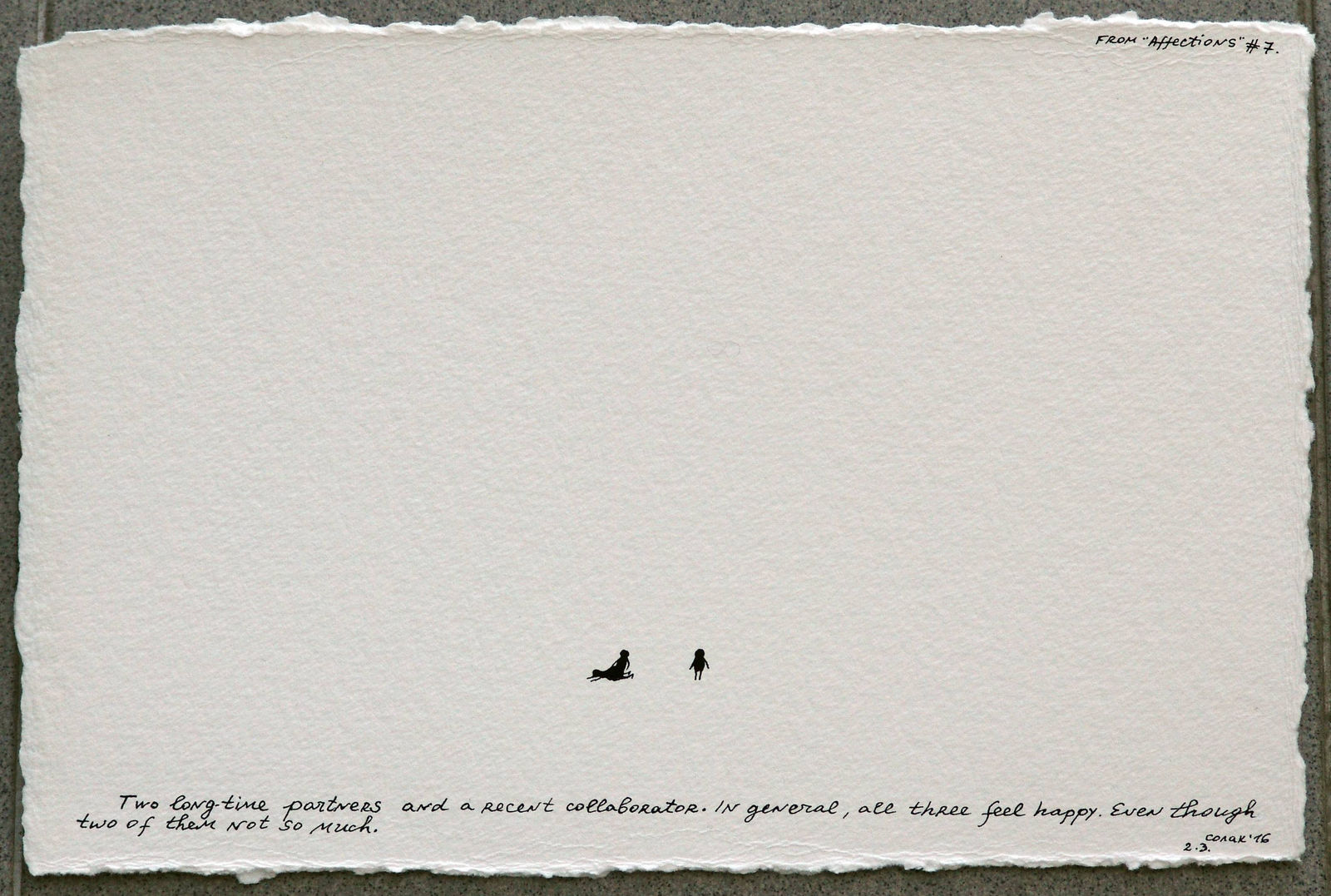 Nedko Solakov, Affections #7, 2014