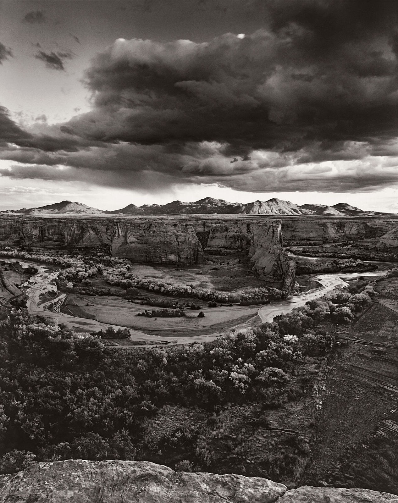 Jay Dusard, Weaver Mountains from Canyon de Chelly, Arizona, 1996