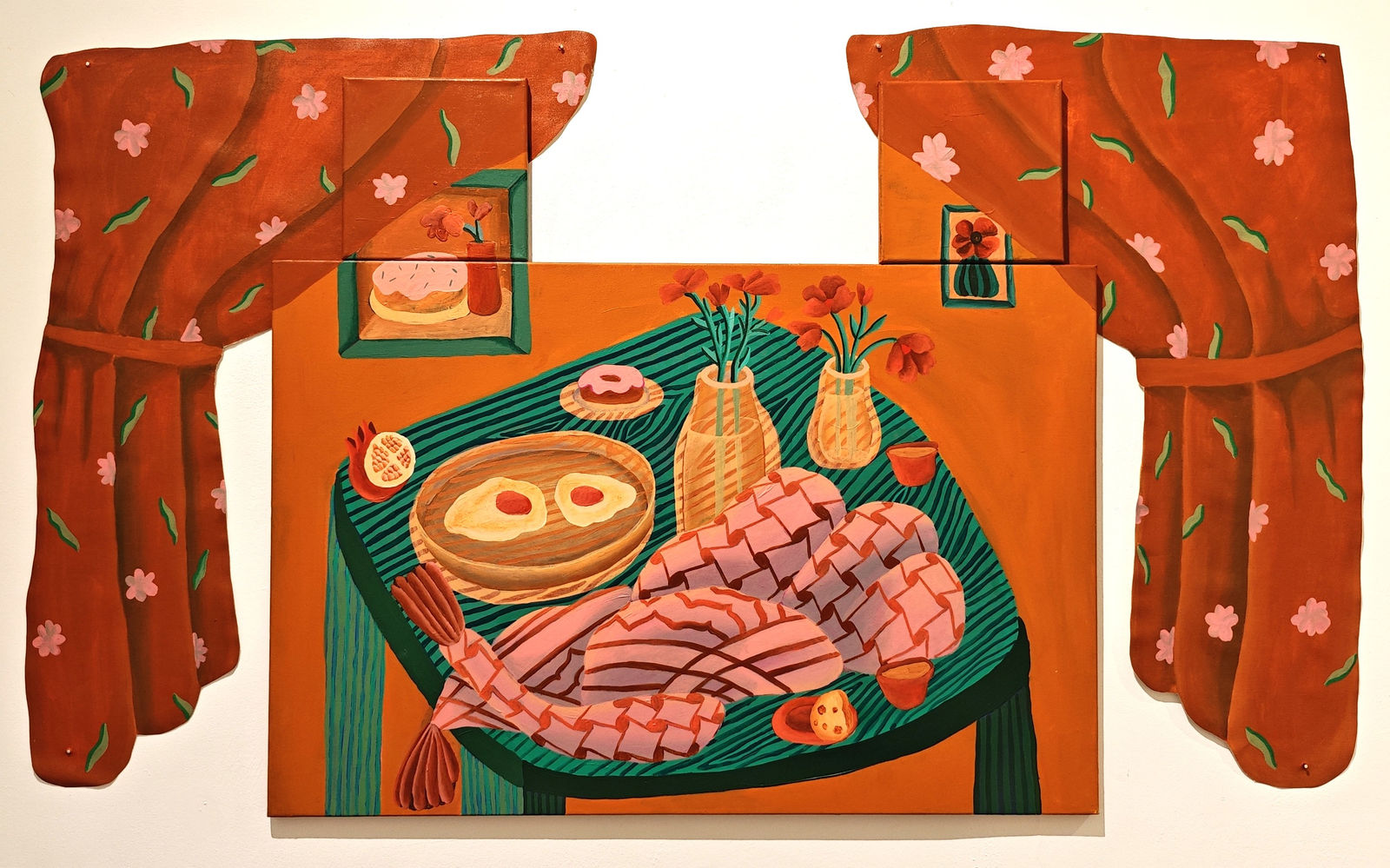 Noor Bseiso, Sufritna-02, 2025, Acrylic on canvas, 80x155cm