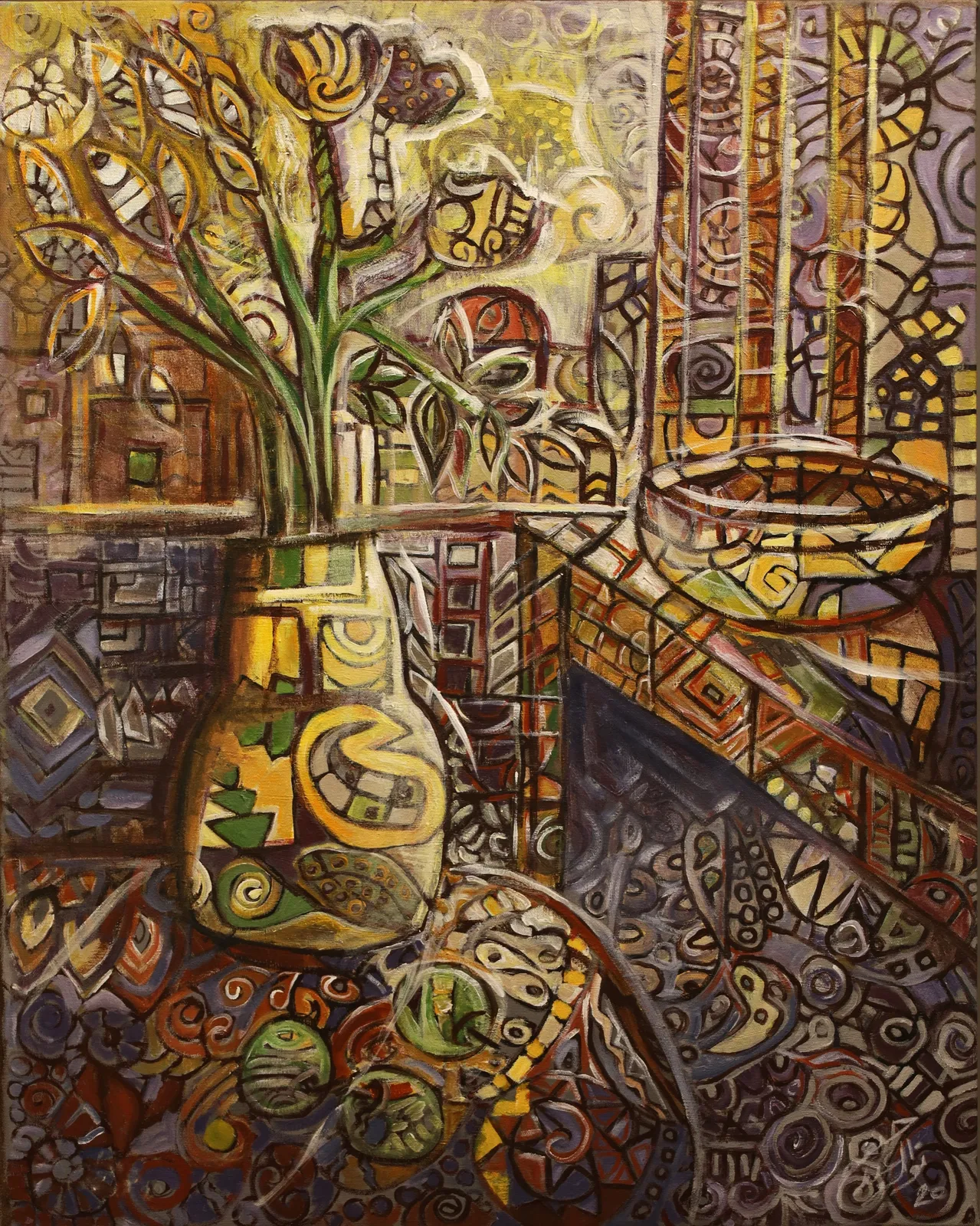 Nawal Abdelrahim, Acrylic on canvas, 100x80cm