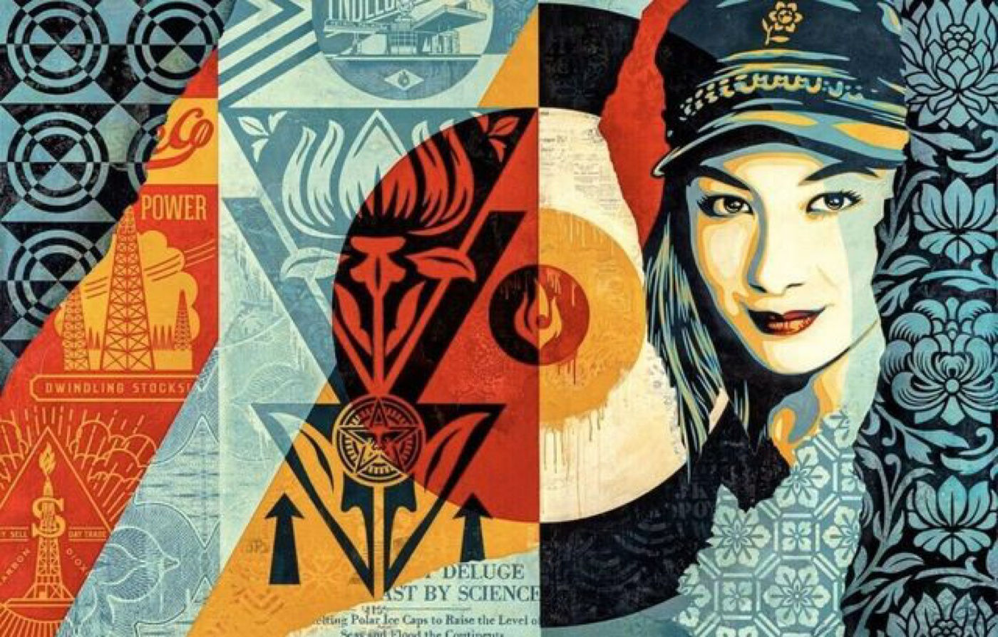 SHEPARD FAIREY, RAISE THE LEVEL, 2019