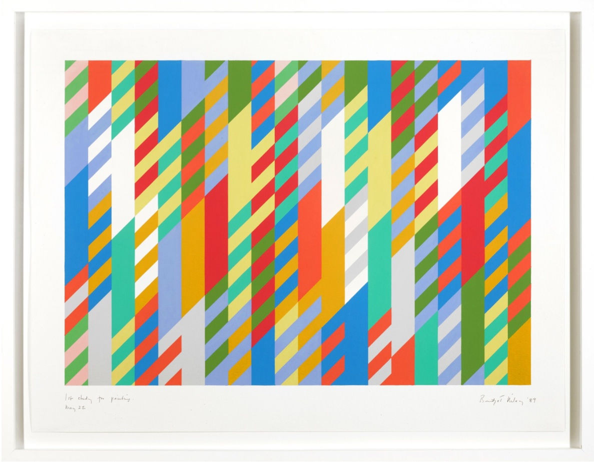 Bridget Riley (b. 1931), BRIDGET RILEY | 1ST STUDY FOR PAINTING, 1989
