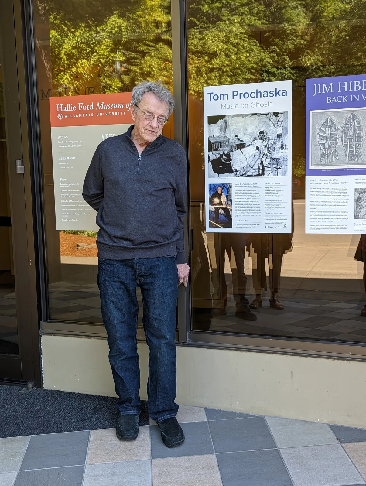 Tom Prochaska at Hallie Ford Museum, photo by Jamie June, 2023