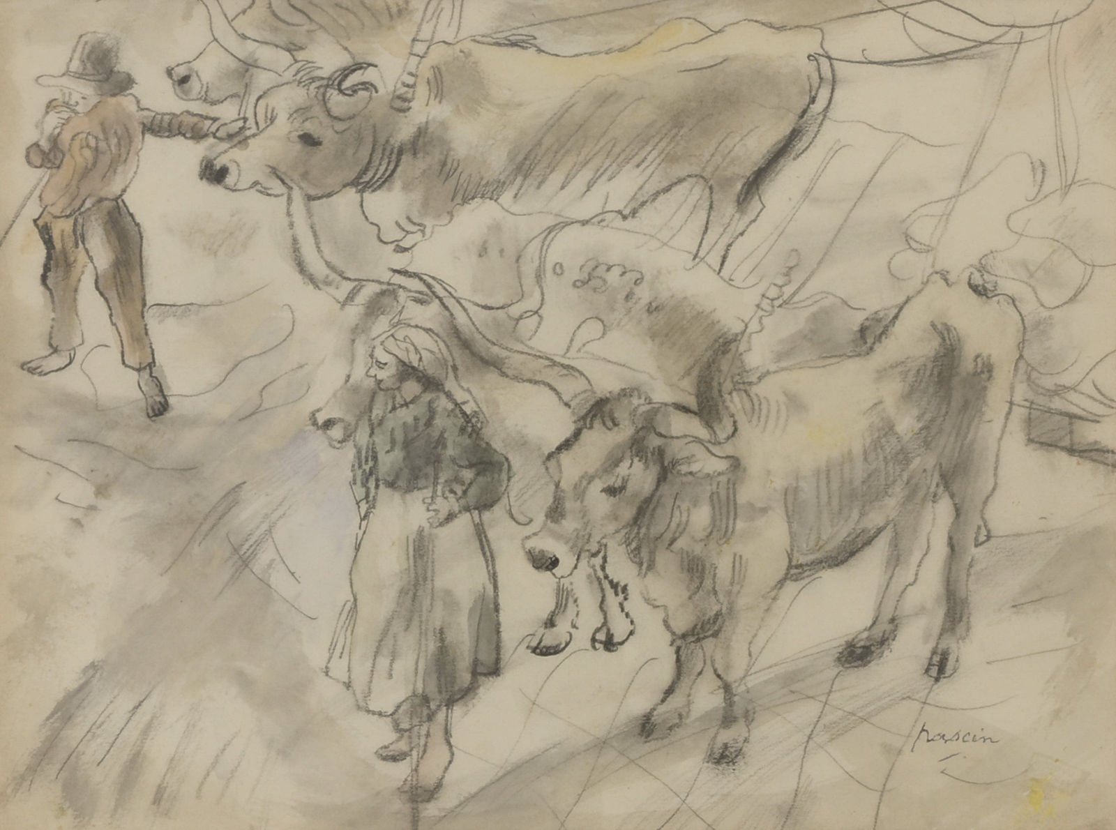 Jules PASCIN, Les taureaux