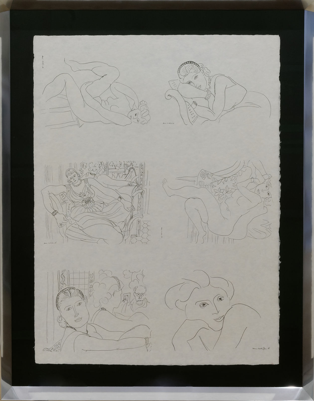 Henri MATISSE, Six portraits et nus féminins IV