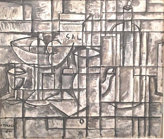 Augusto Torres, Bodegón constructivo, 1965