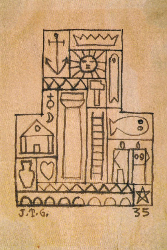 Joaquín Torres García, Constructivo con formas, 1935