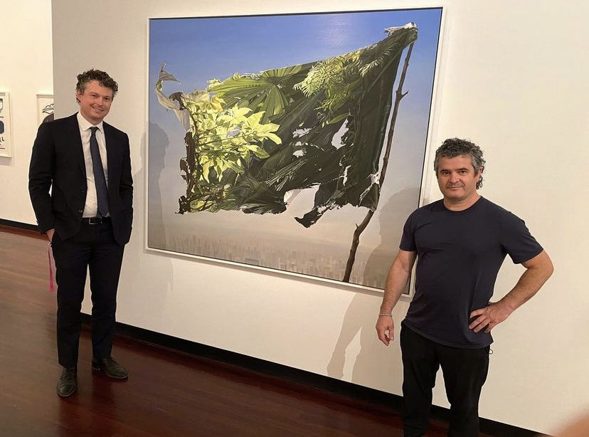 Juan Ford and Art Gallery of Ballarat Assistant Director Humphrey Clegg