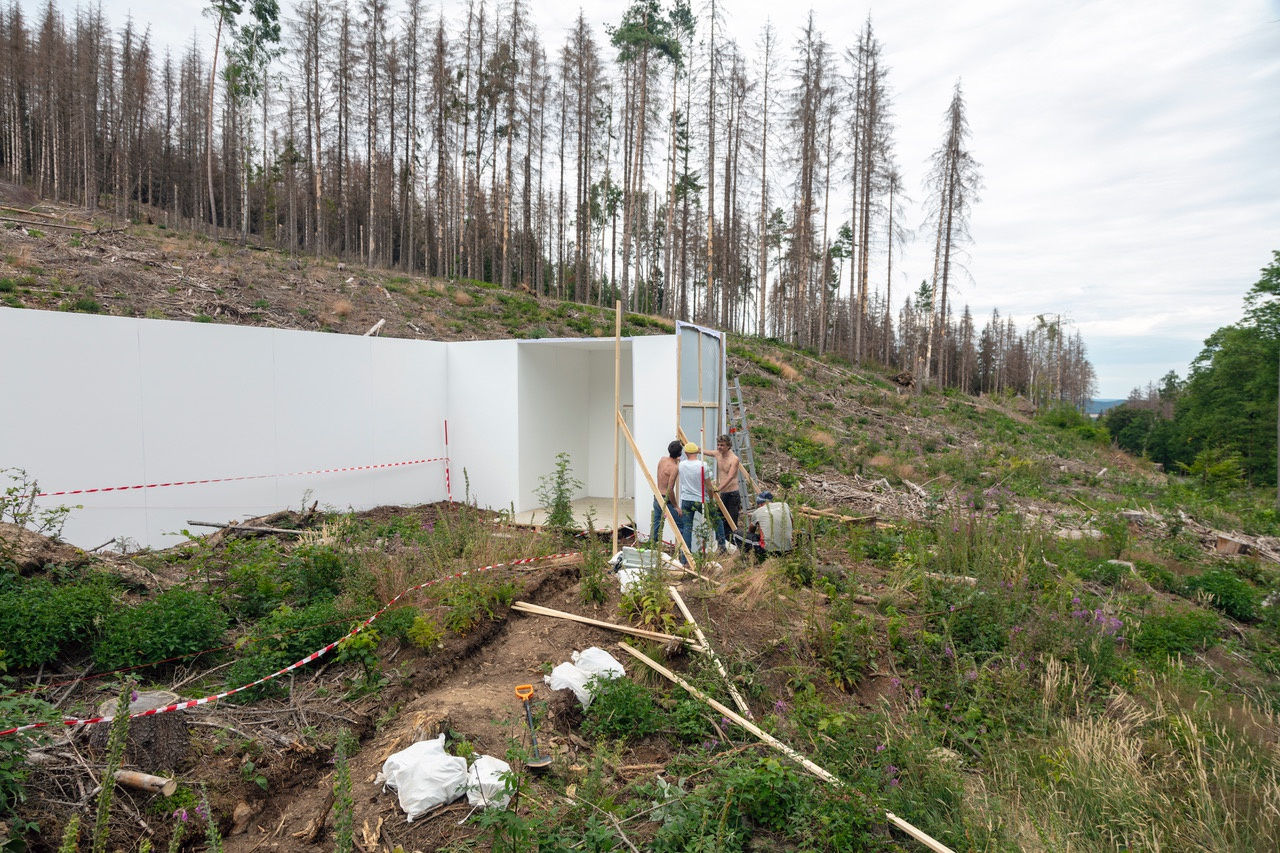 Making of "Isolation (Waldstück)"_FabianKnecht_2022 &copy; Courtesy of the artist