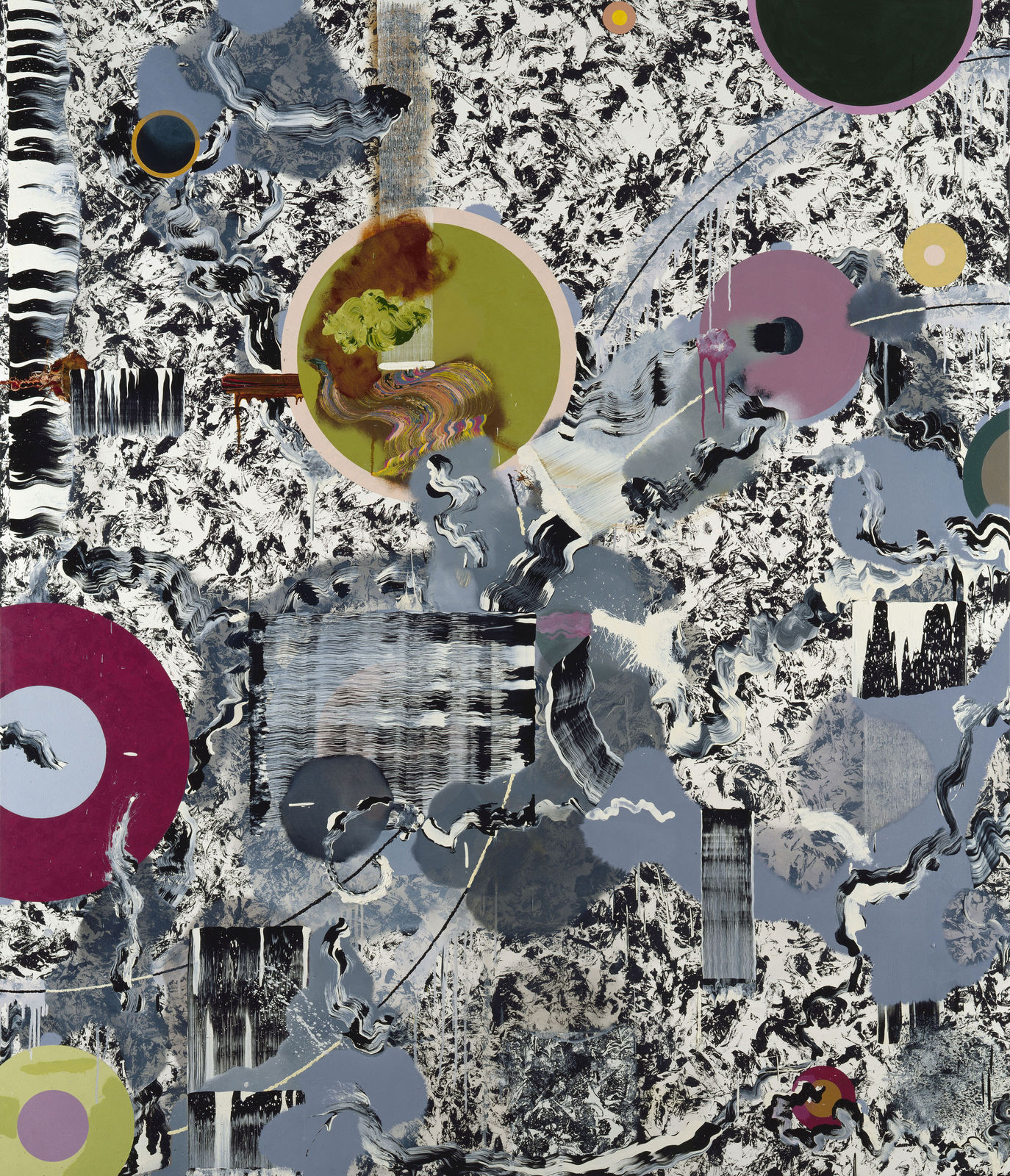 Fiona Rae, Untitled (T1000), 1996